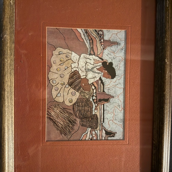 Goldfarb Framed Art Print with Earthy Tones - Picture 1 of 1